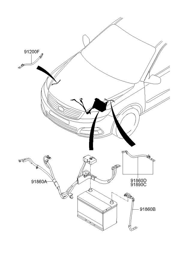 A/C SYSTEM - COOLER LINE, FRONT