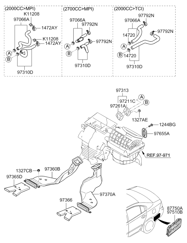 A/C SYSTEM - COOLER LINE, FRONT