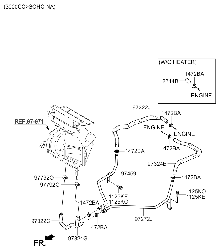 A/C SYSTEM - COOLER LINE, FRONT