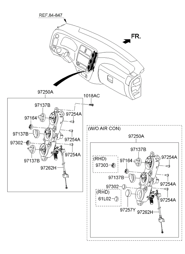 A/C SYSTEM - COOLER LINE, FRONT