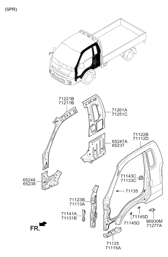 PANEL - REAR DOOR