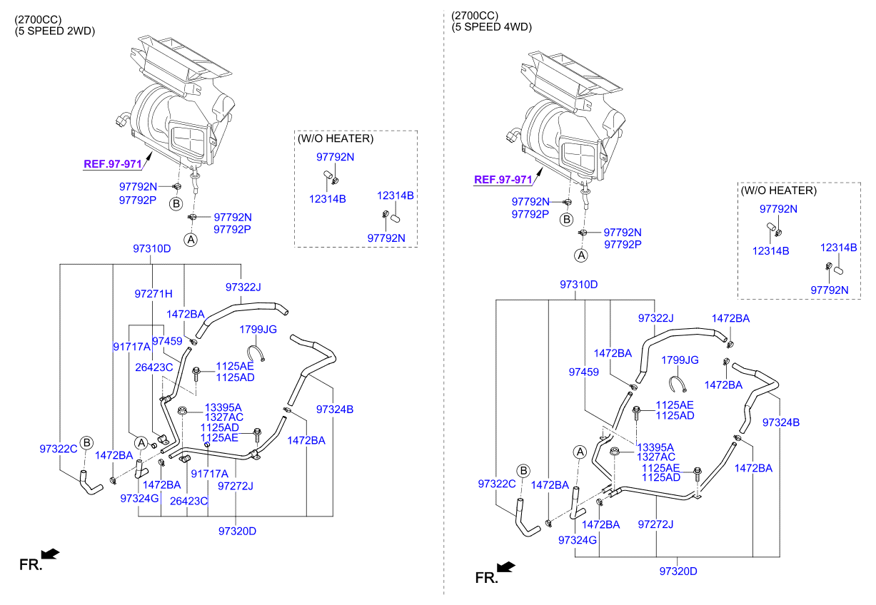 A/C SYSTEM - COOLER LINE, FRONT