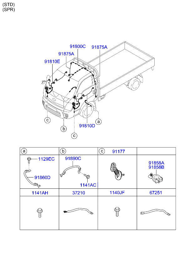 A/C SYSTEM - COOLER LINE, FRONT