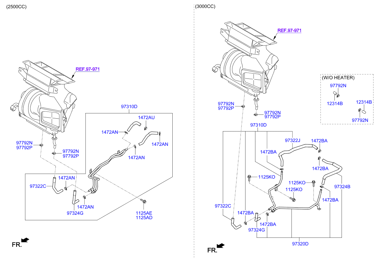 A/C SYSTEM - COOLER LINE, FRONT