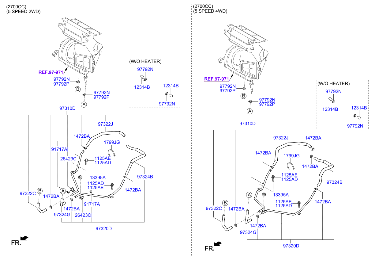 A/C SYSTEM - COOLER LINE, FRONT