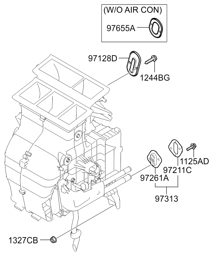 A/C SYSTEM - COOLER LINE, FRONT