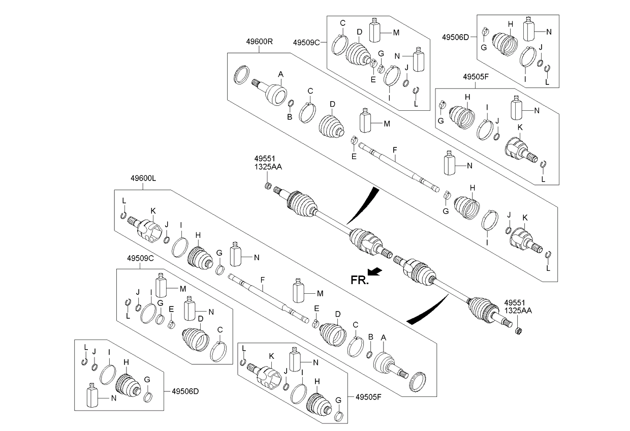 DRIVE SHAFT (REAR)