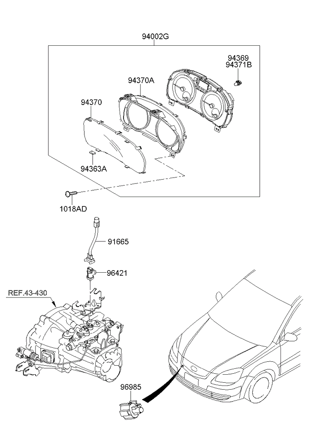 A/C SYSTEM - COOLER LINE, FRONT