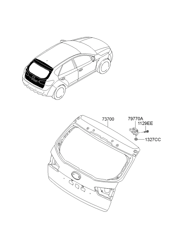 PANEL - REAR DOOR