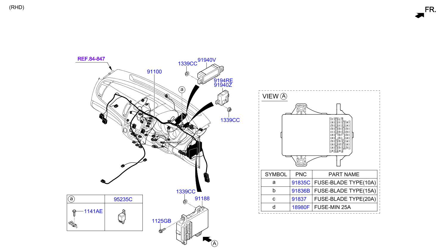 A/C SYSTEM - COOLER LINE, FRONT