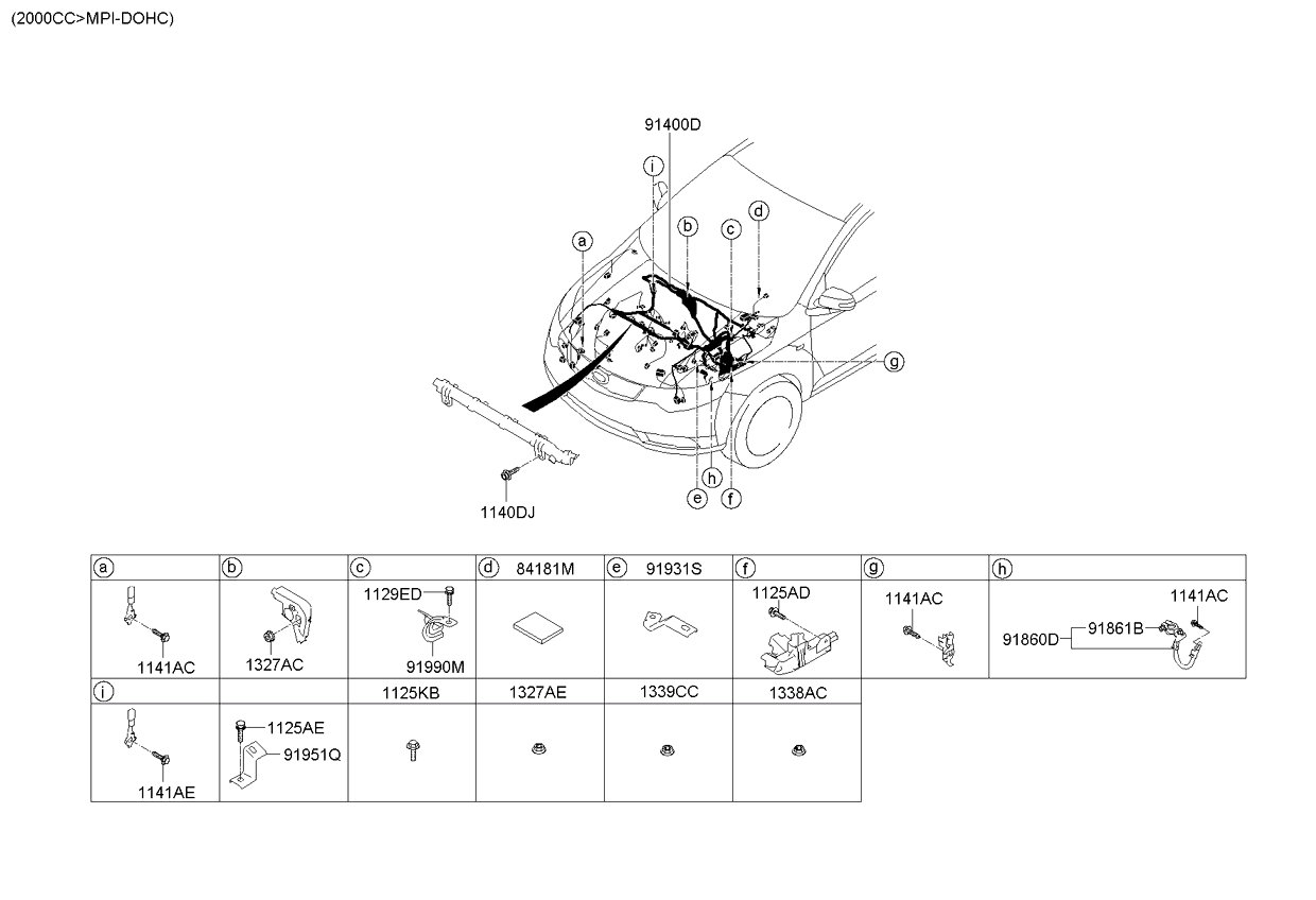 A/C SYSTEM - COOLER LINE, FRONT