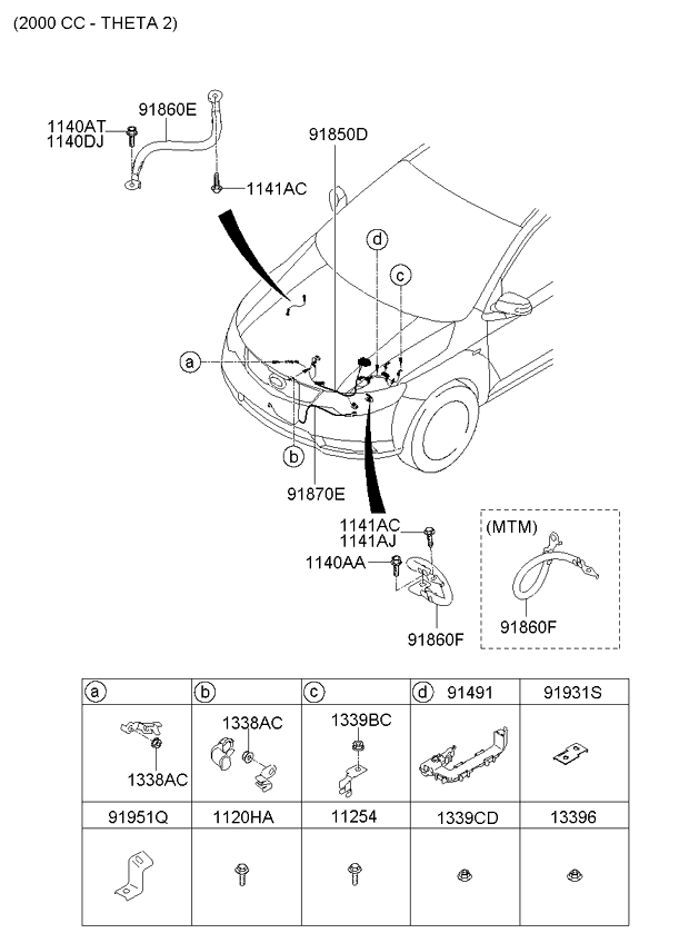 A/C SYSTEM - COOLER LINE, FRONT