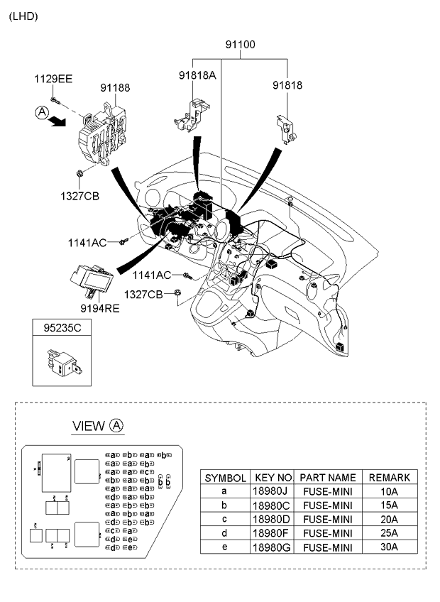 A/C SYSTEM - COOLER LINE, FRONT