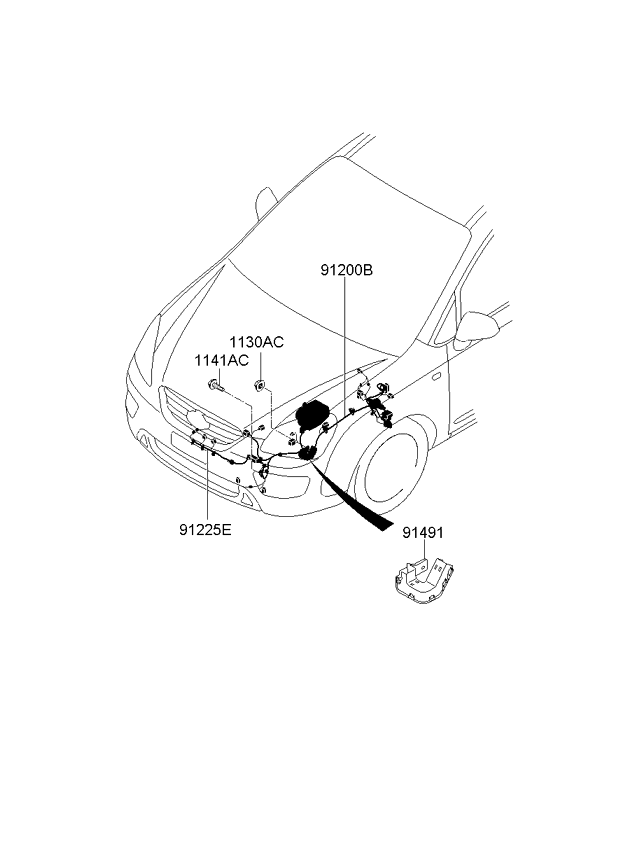 A/C SYSTEM - COOLER LINE, FRONT