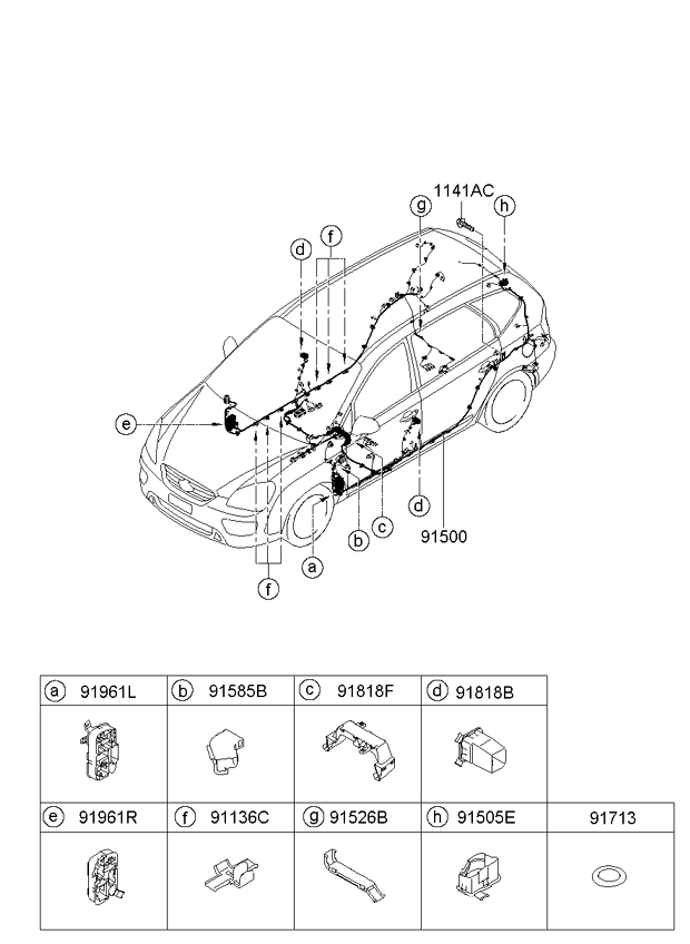 A/C SYSTEM - COOLER LINE, FRONT