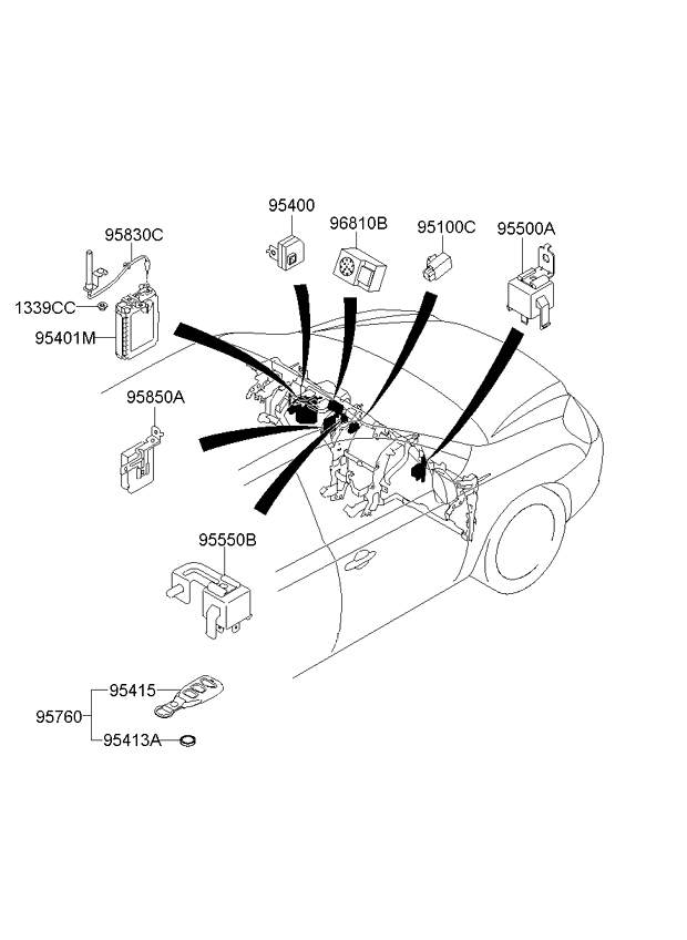 A/C SYSTEM - COOLER LINE, FRONT