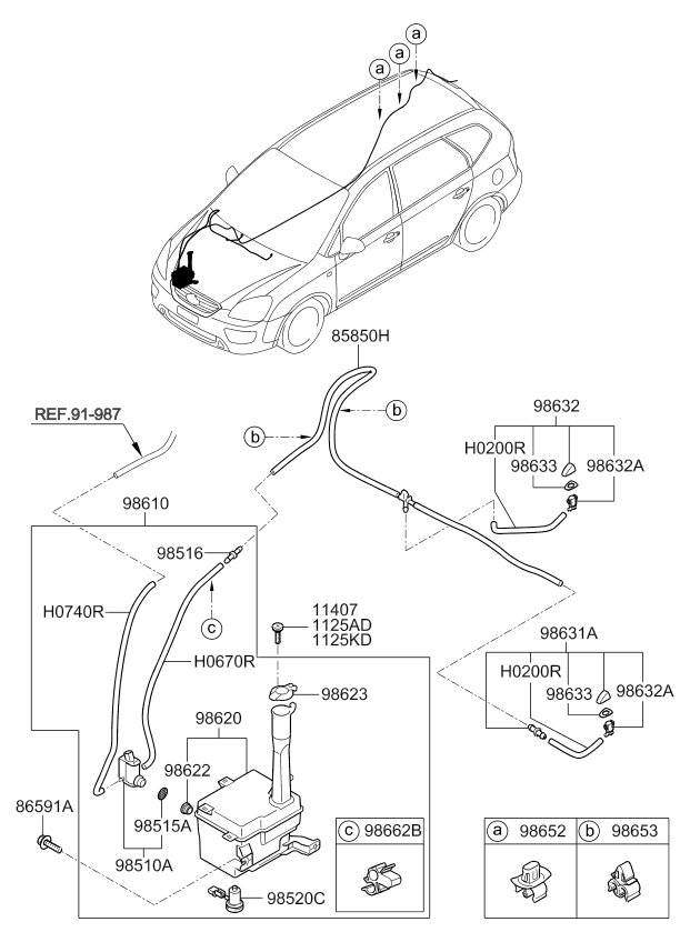 A/C SYSTEM - COOLER LINE, FRONT