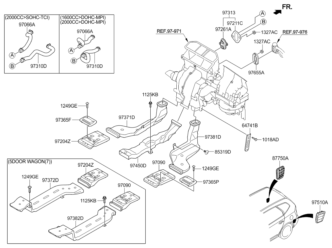 A/C SYSTEM - COOLER LINE, FRONT