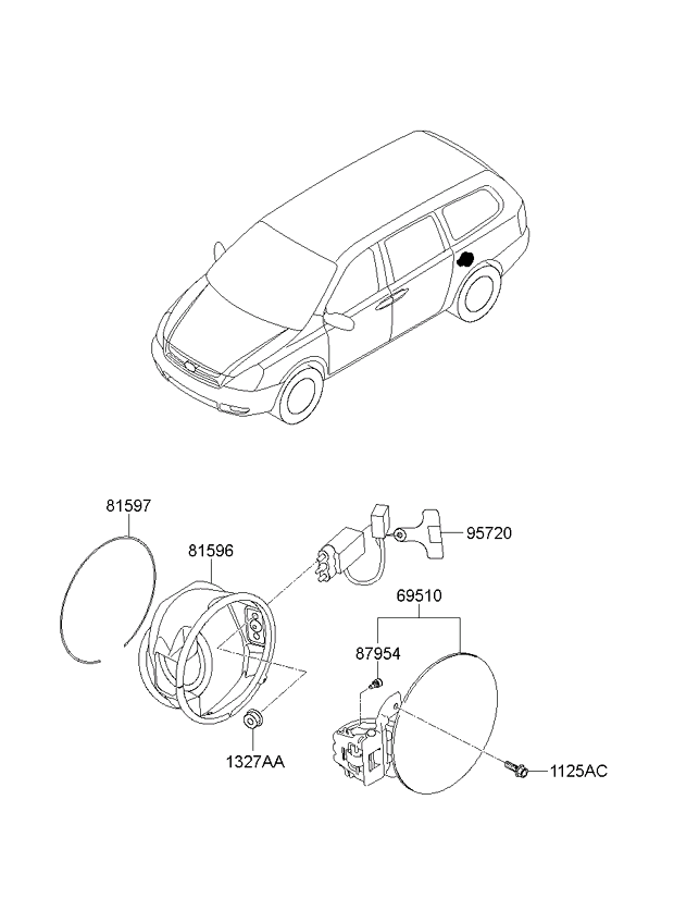 HARDWARE - REAR SEAT