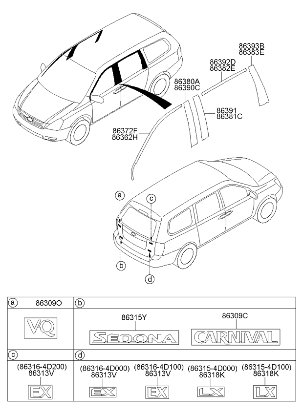 HARDWARE - REAR SEAT