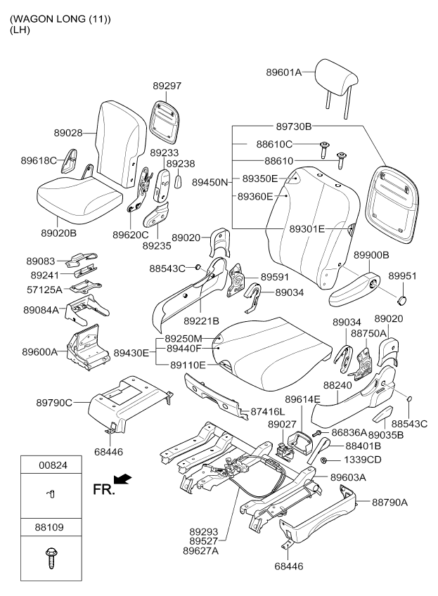 HARDWARE - REAR SEAT