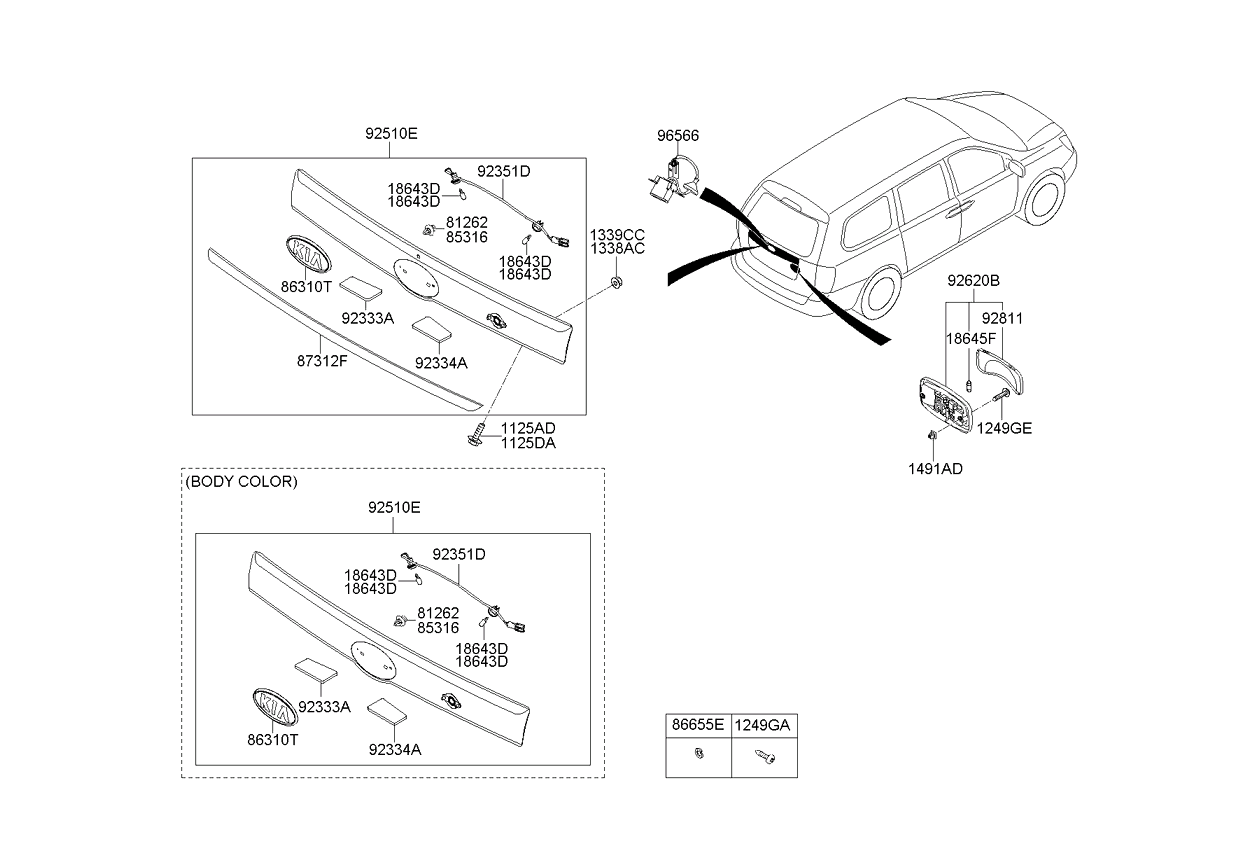 A/C SYSTEM - COOLER LINE, REAR