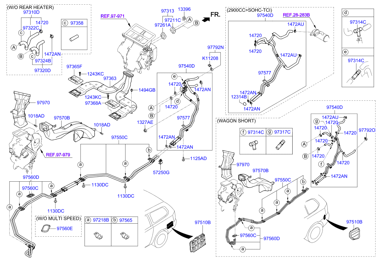 A/C SYSTEM - COOLER LINE, REAR