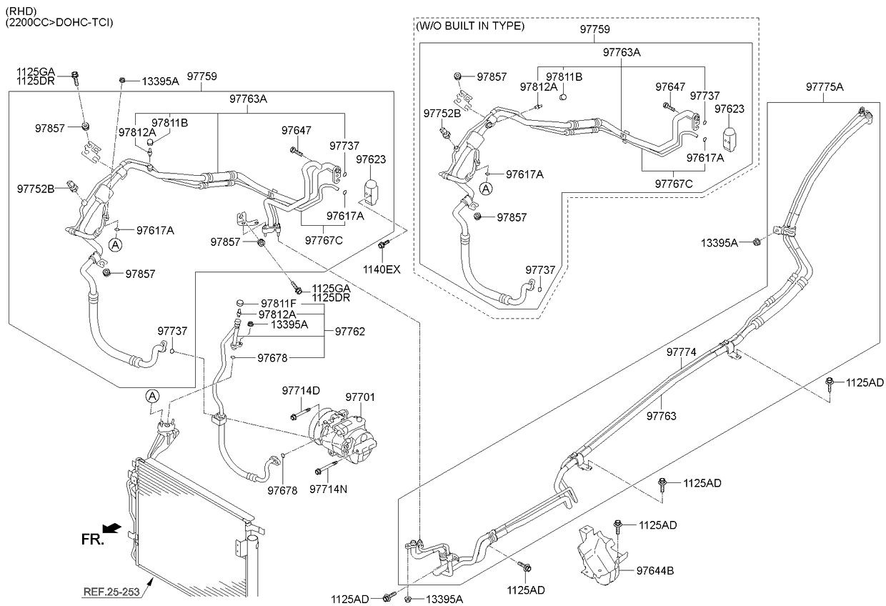 A/C SYSTEM - COOLER LINE, REAR