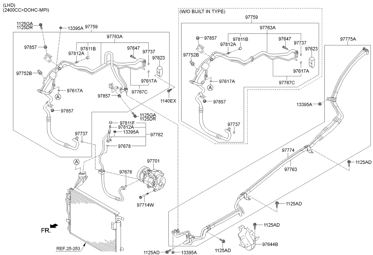 A/C SYSTEM - COOLER LINE, REAR