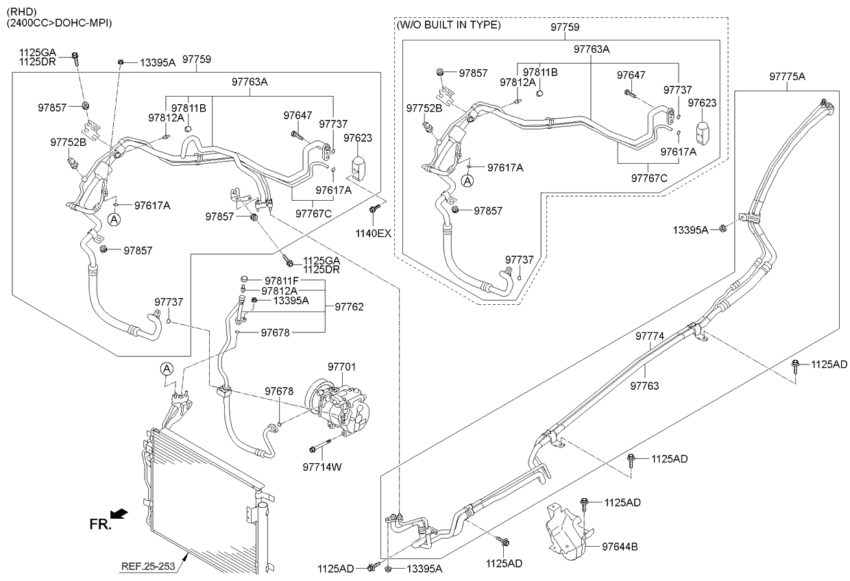 A/C SYSTEM - COOLER LINE, REAR