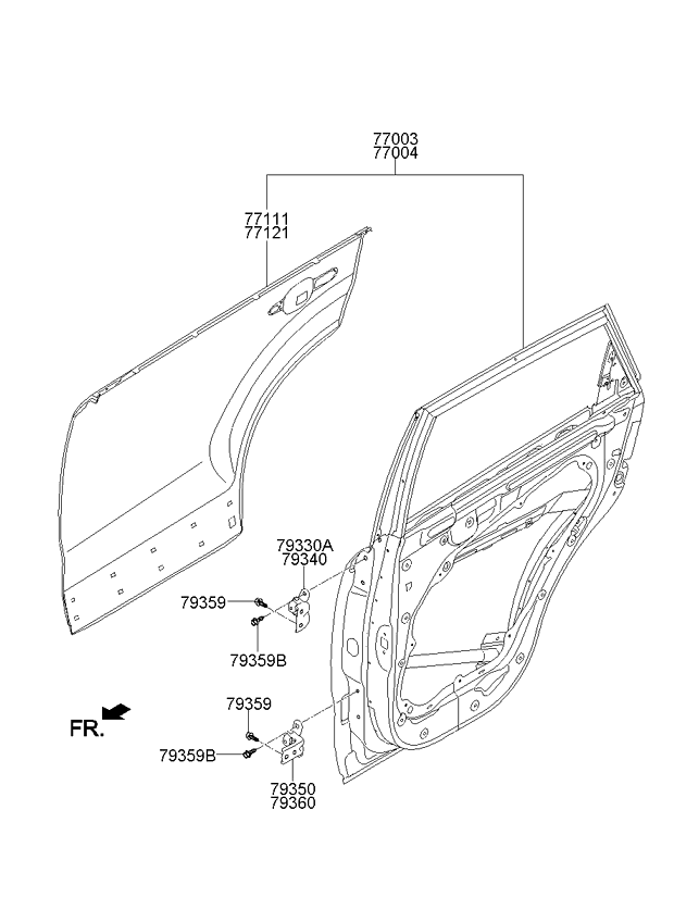 PANEL - REAR DOOR