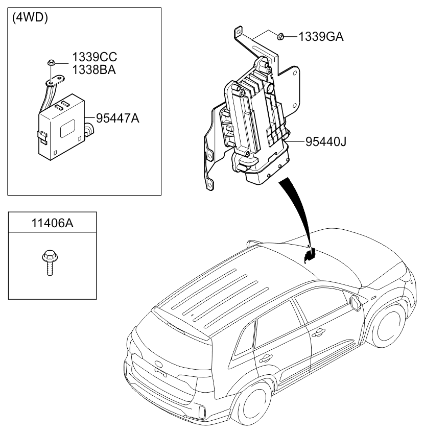 A/C SYSTEM - COOLER LINE, REAR