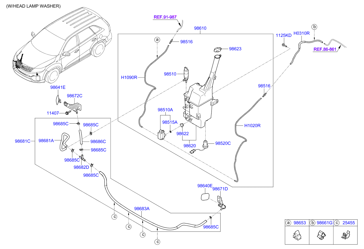 A/C SYSTEM - COOLER LINE, REAR