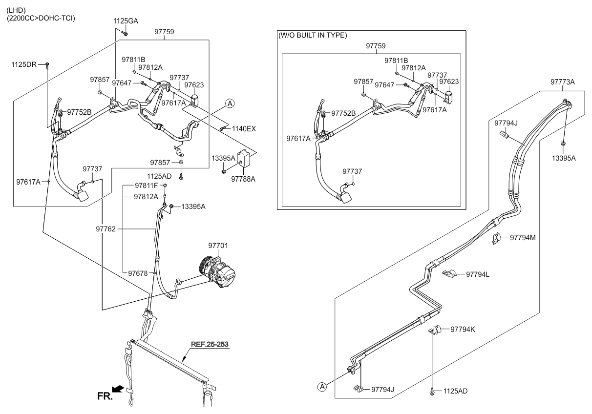 A/C SYSTEM - COOLER LINE, REAR