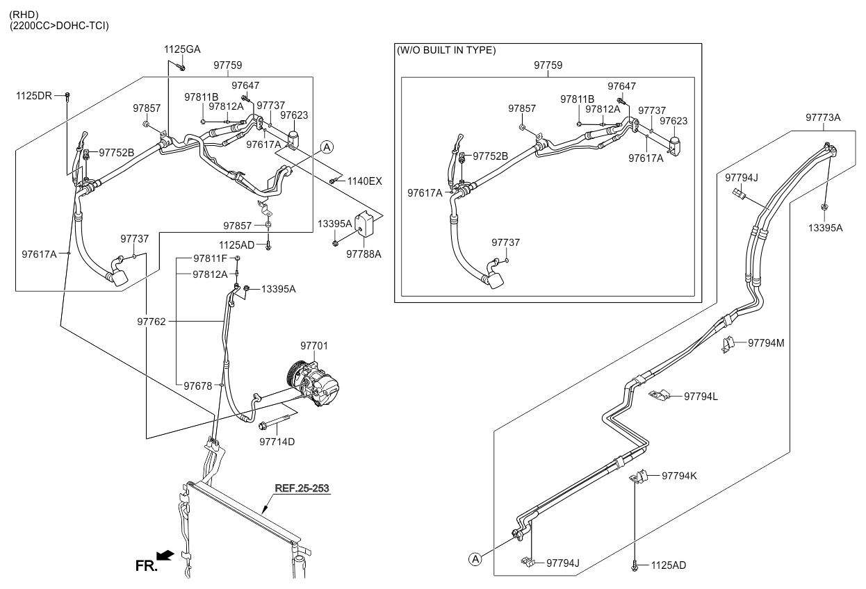 A/C SYSTEM - COOLER LINE, REAR