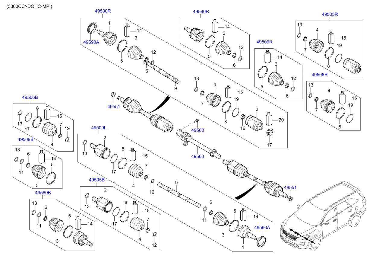 DRIVE SHAFT (REAR)