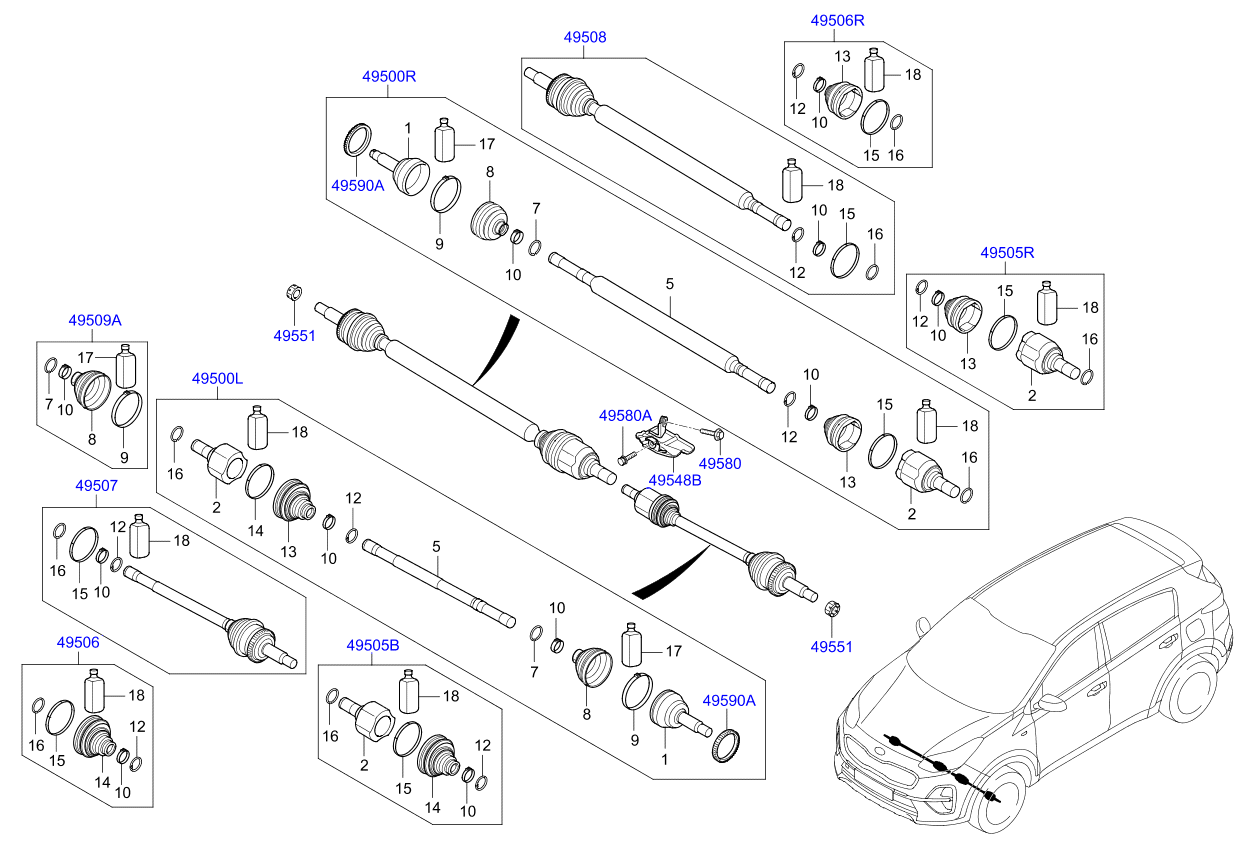 DRIVE SHAFT (FRONT)