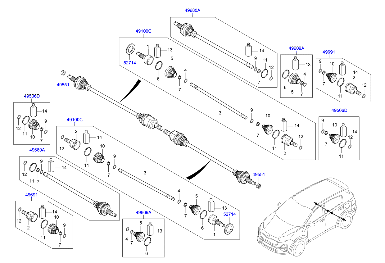 DRIVE SHAFT (REAR)