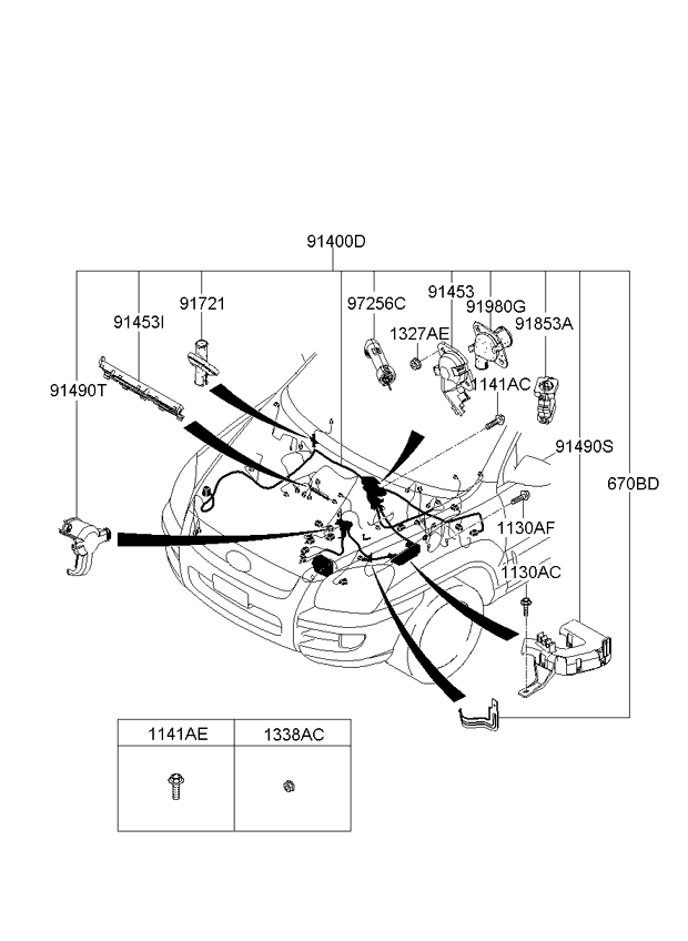 A/C SYSTEM - COOLER LINE, FRONT