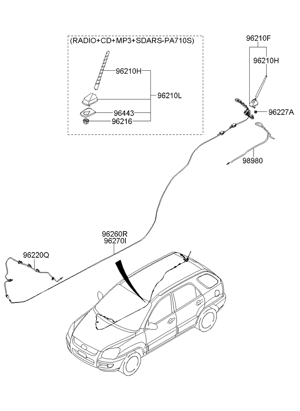 A/C SYSTEM - COOLER LINE, FRONT