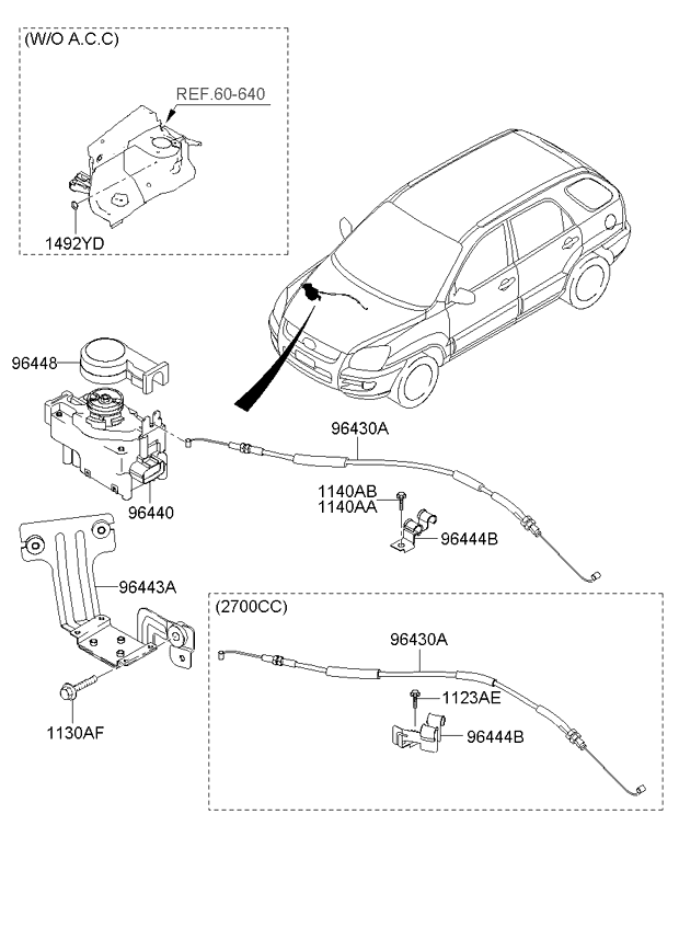 A/C SYSTEM - COOLER LINE, FRONT