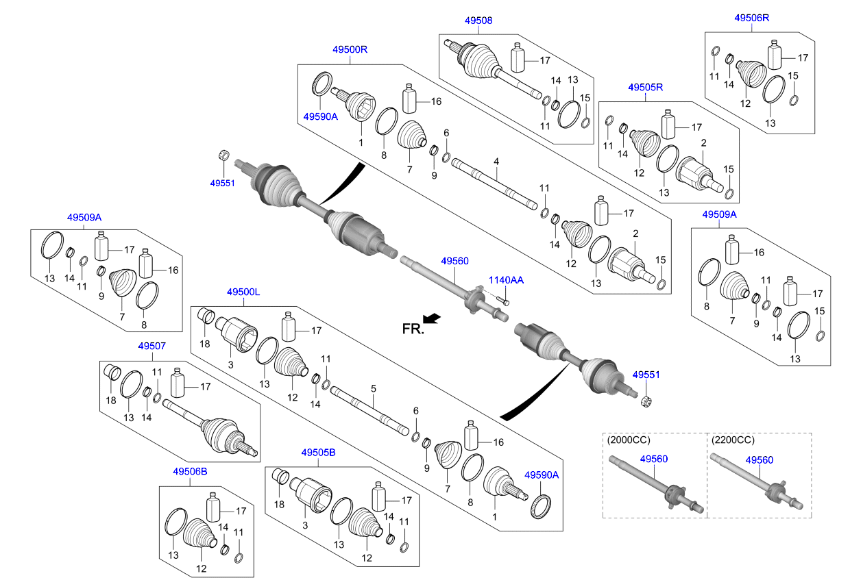 DRIVE SHAFT (REAR)