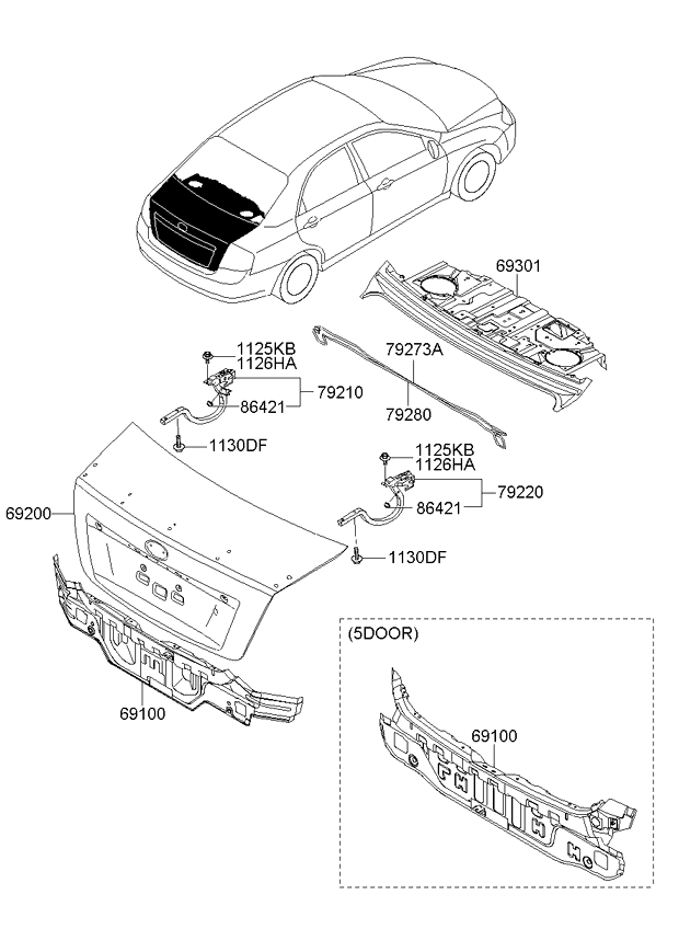 PANEL - REAR DOOR