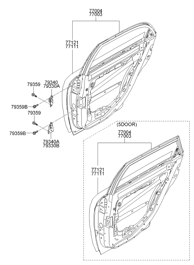 PANEL - REAR DOOR