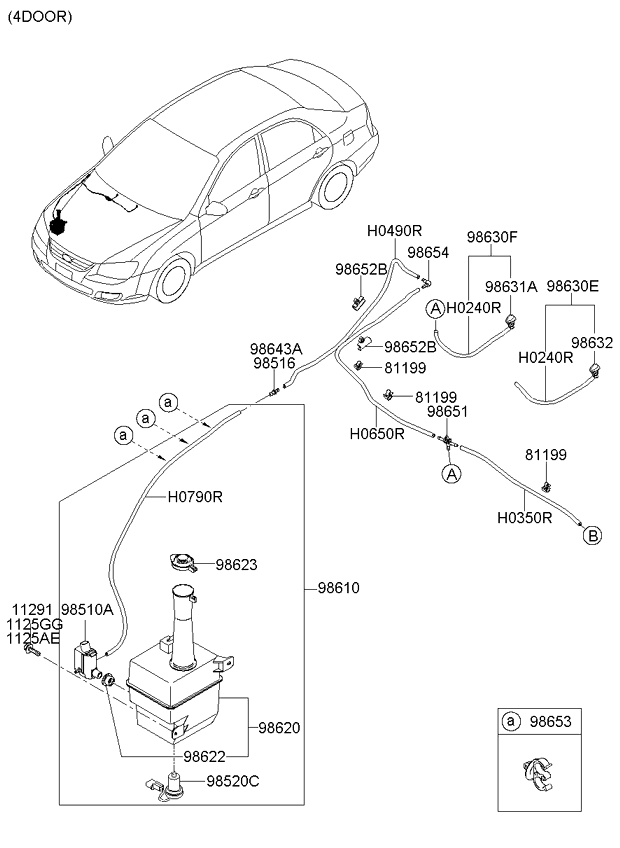 A/C SYSTEM - COOLER LINE, FRONT