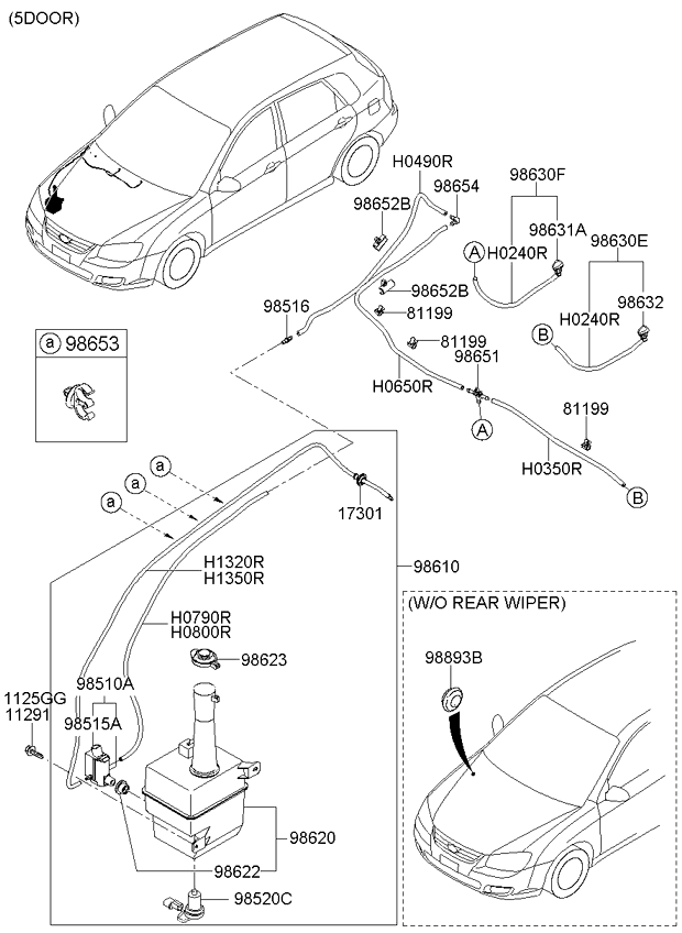 A/C SYSTEM - COOLER LINE, FRONT