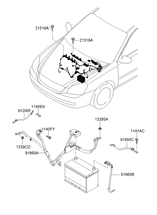 A/C SYSTEM - COOLER LINE, FRONT