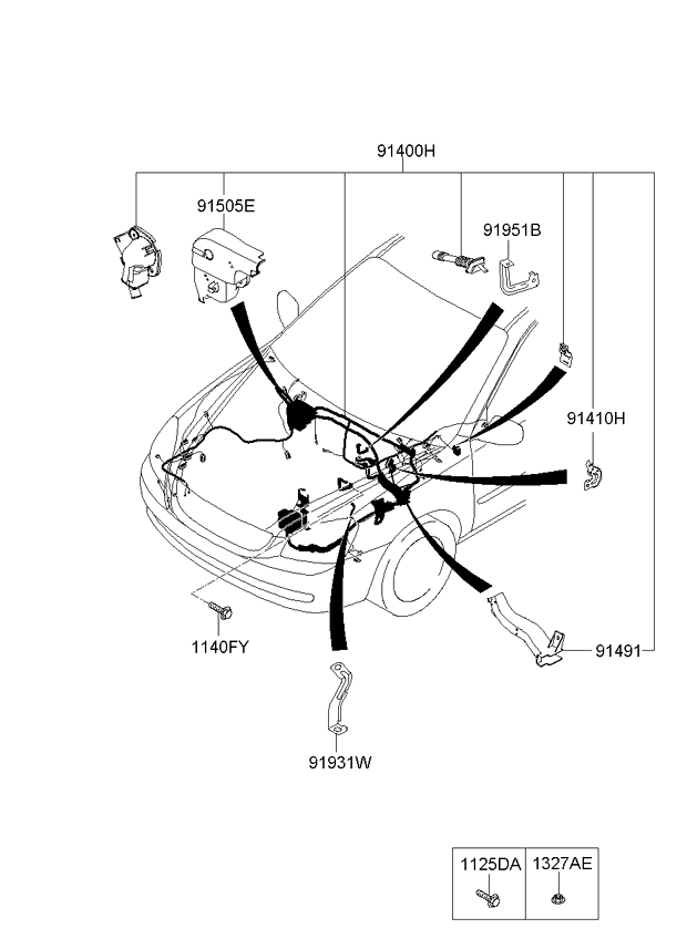 A/C SYSTEM - COOLER LINE, FRONT