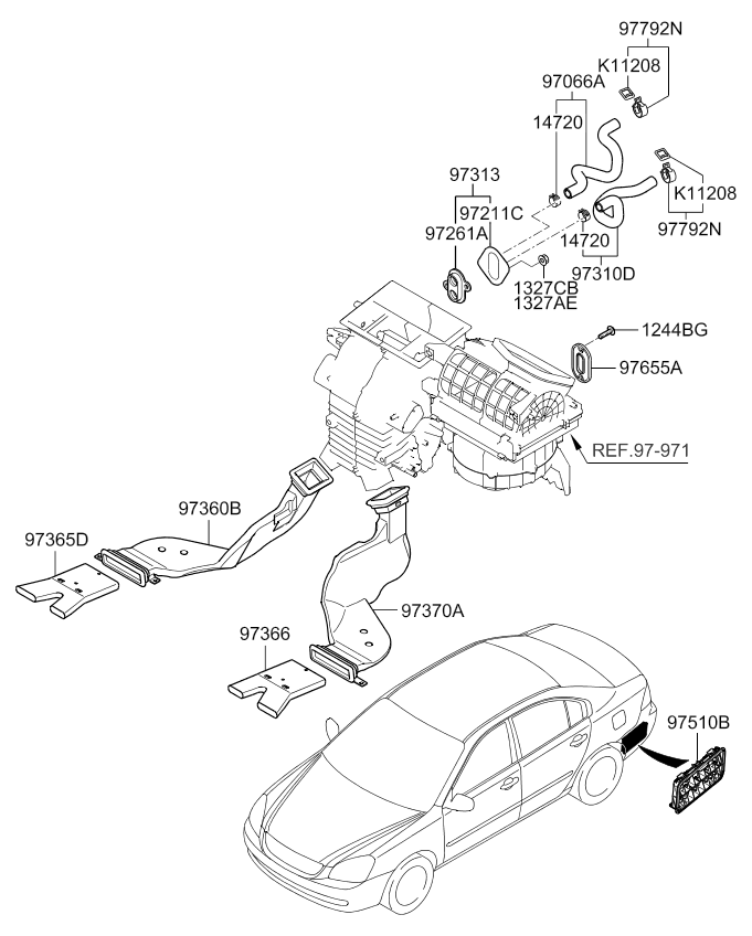 A/C SYSTEM - COOLER LINE, FRONT