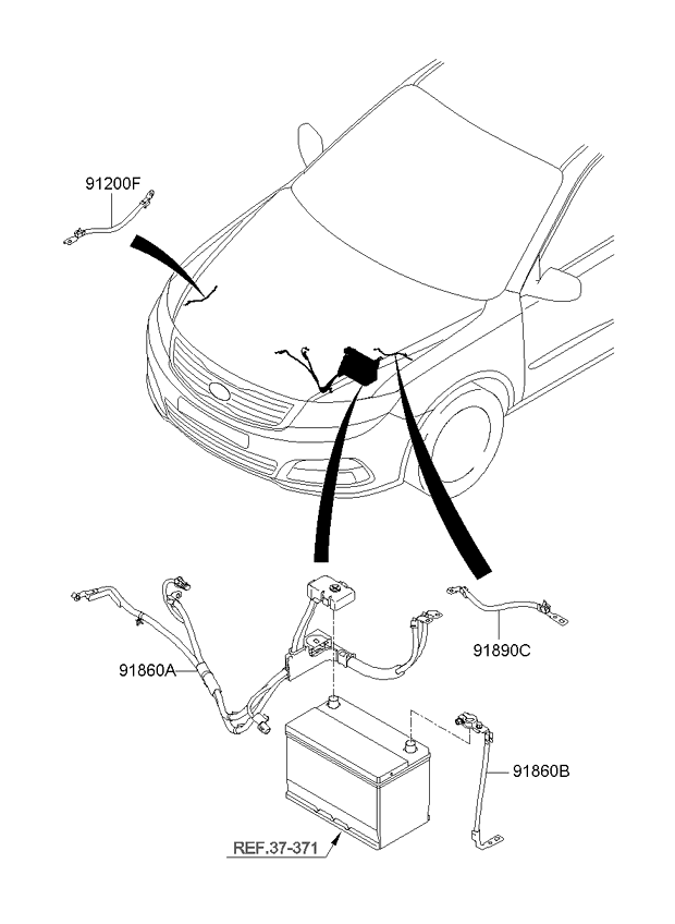 A/C SYSTEM - COOLER LINE, FRONT